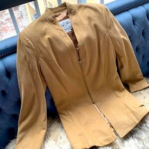 L MICHAEL HOBAN NORTH BEACH LEATHER SUEDE BLAZER